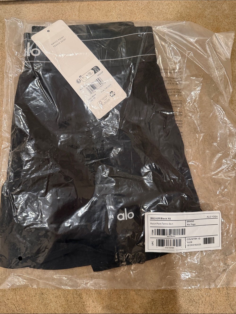 Alo Yoga Match Point Tennis Skirt Black Sizes (XS-L) - Picture 2 of 3